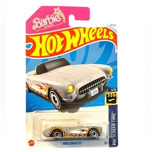 NWT Hot Wheels Barbie 1956 Corvette Screen Time